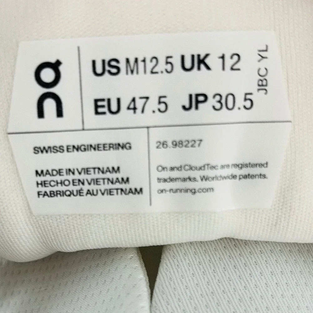 On Running Cloudnova 2 Sneakers Men's Sz. 12.5 All White CloudTec Athletic Shoes